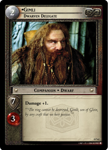 Gimli, Dwarven Delegate (P) (0P62)