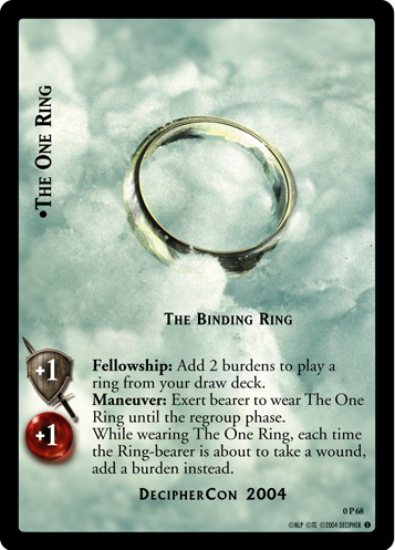 The One Ring, The Binding Ring (P) (0P68)