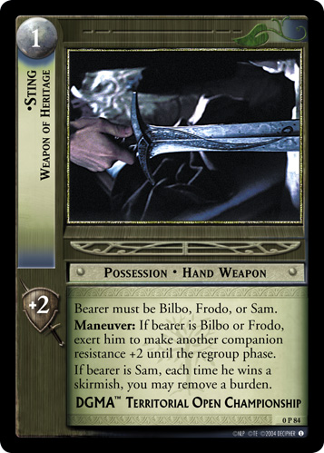 Sting, Weapon of Heritage (P) (0P84)