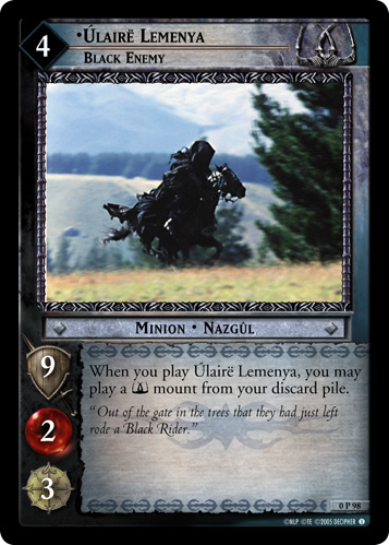 Ulaire Lemenya, Black Enemy (P) (0P98)