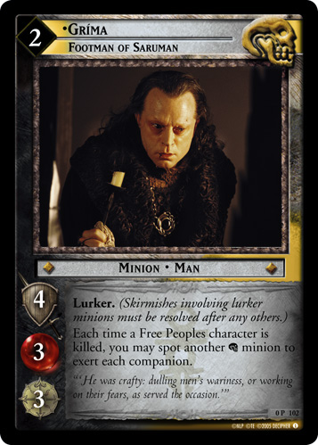 Grima, Footman of Saruman (P) (0P102)