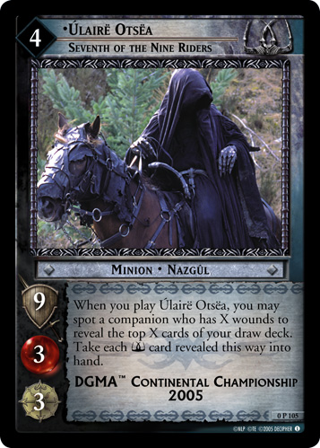 Ulaire Otsea, Seventh of the Nine Riders (P) (0P105)