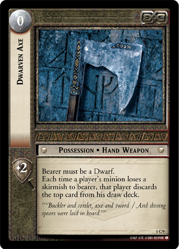 Dwarven Axe (1C9)