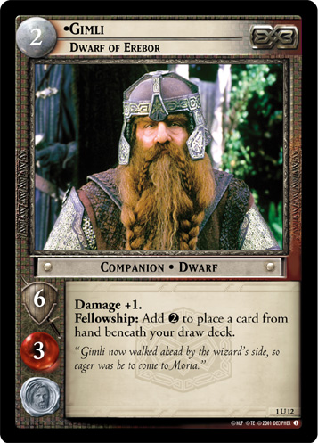 Gimli, Dwarf of Erebor (1U12)