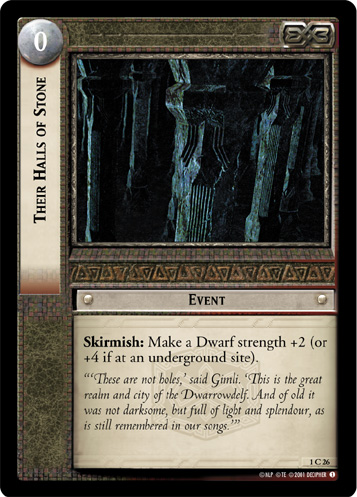 Their Halls of Stone (1C26)