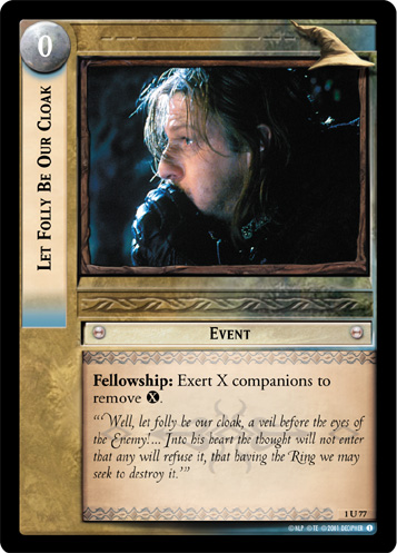 Let Folly Be Our Cloak (1U77)