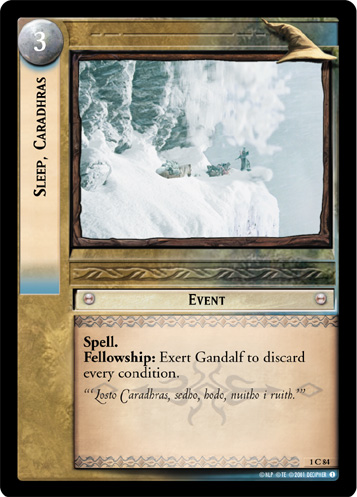 Sleep, Caradhras (1C84)