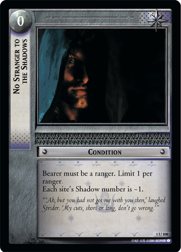 No Stranger to the Shadows (1U108)