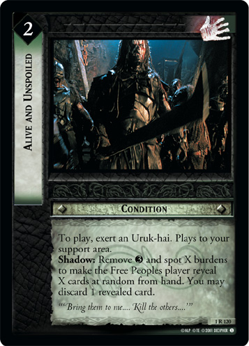Alive and Unspoiled (1R120)