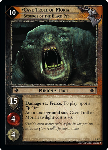 Cave Troll of Moria, Scourge of the Black Pit (1R165)