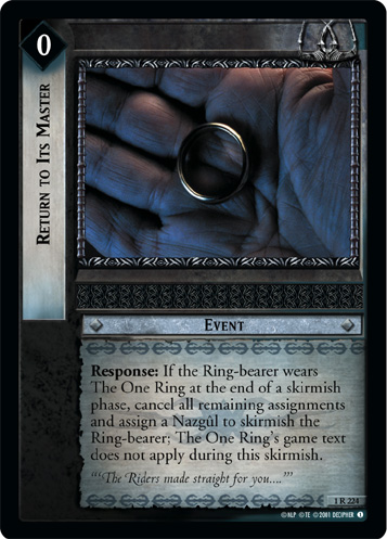 Return to Its Master (1R224)