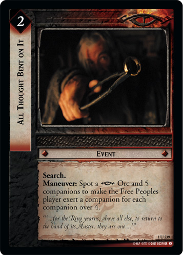 All Thought Bent on It (1U239)