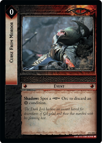 Curse From Mordor (1U241)