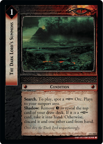 The Dark Lord's Summons (1U242)