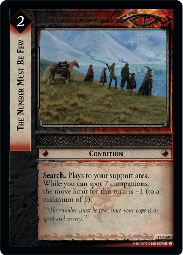 The Number Must Be Few (1U260)
