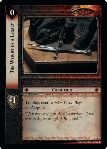 The Weight of a Legacy (1R282)