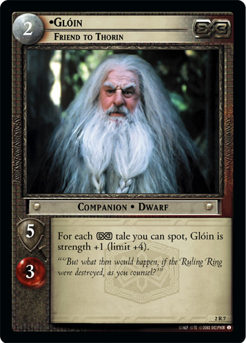 Gloin, Friend to Thorin (2R7)