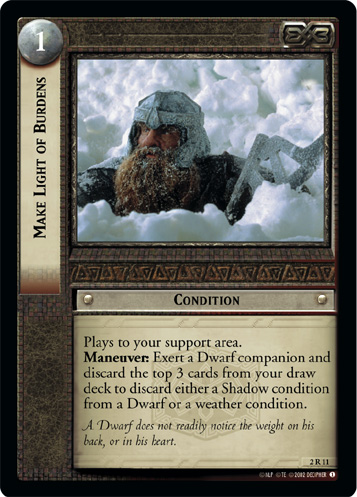 Make Light of Burdens (2R11)