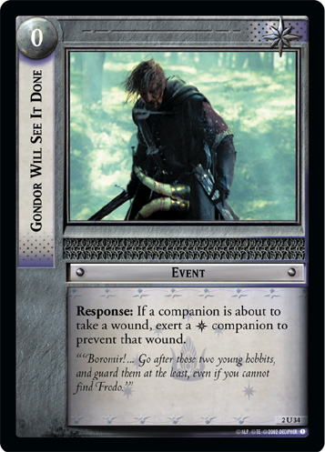 Gondor Will See It Done (2U34)
