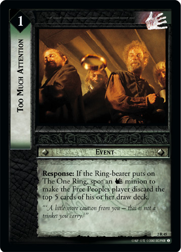 Too Much Attention (2R45)