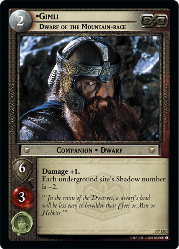 Gimli, Dwarf of the Mountain-race (2P121)