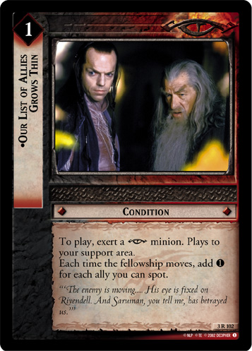 Our List of Allies Grows Thin (3R102)