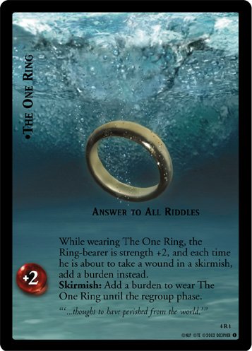The One Ring, Answer To All Riddles (4R1)