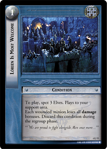 Lorien Is Most Welcome (4U77)