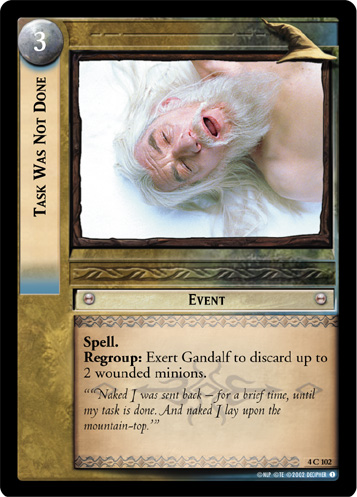 Task Was Not Done (4C102)