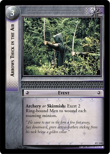 Arrows Thick in the Air (4U110)