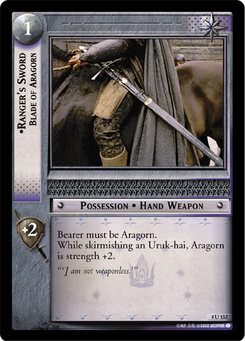 Ranger's Sword, Blade of Aragorn (4U132)