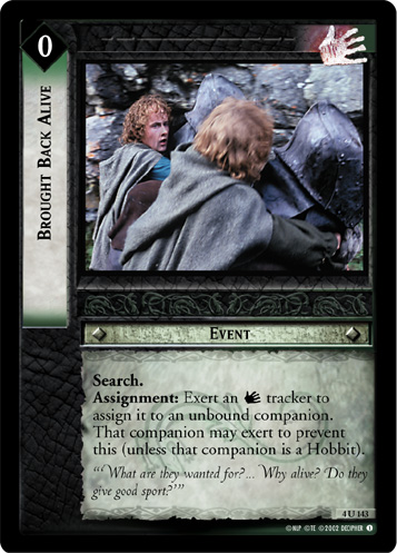 Brought Back Alive (4U143)