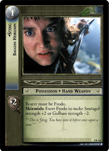 Sting, Baggins Heirloom (5R116)