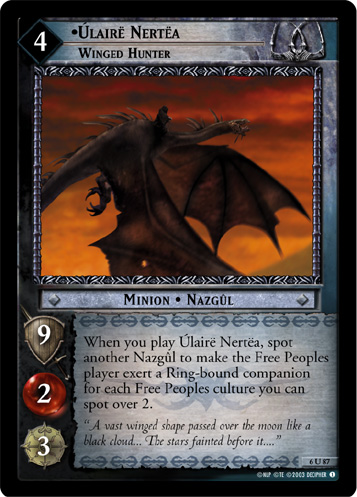 Ulaire Nertea, Winged Hunter (6U87)