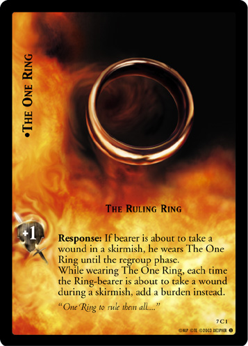 The One Ring, The Ruling Ring (7C1)