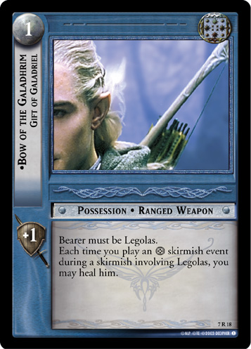 Bow of the Galadhrim, Gift of Galadriel (7R18)