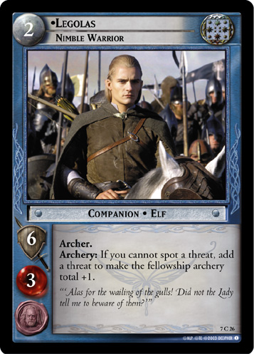 Legolas, Nimble Warrior (7C26)
