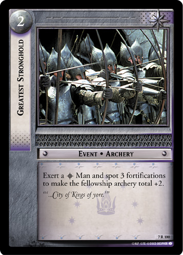 Greatest Stronghold (7R100)