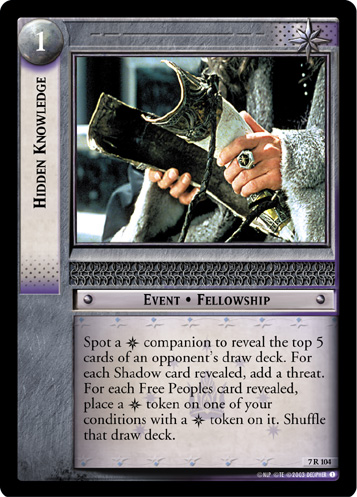 Hidden Knowledge (7R104)