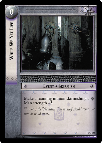 While We Yet Live (7U128)