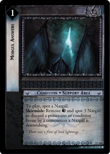 Morgul Answers (7U185)