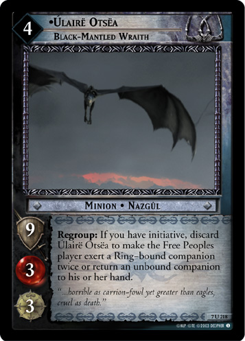 Ulaire Otsea, Black-Mantled Wraith (7U218)