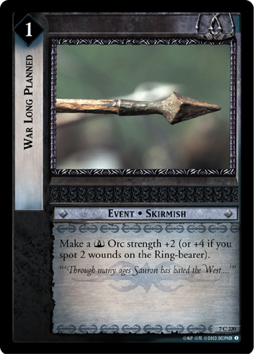 War Long Planned (7C220)