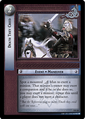 Death They Cried (7R223)