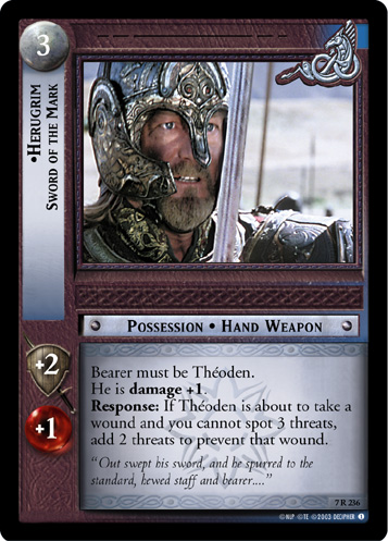 Herugrim, Sword of the Mark (7R236)
