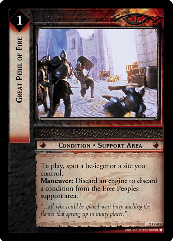 Great Peril of Fire (7U280)