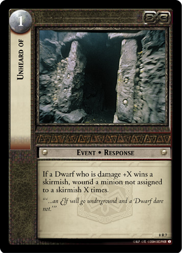 Unheard of (8R7)