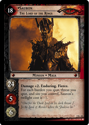 Sauron, The Lord of the Rings (9R+48)