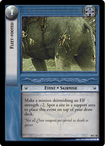 Fleet-footed (10C10)