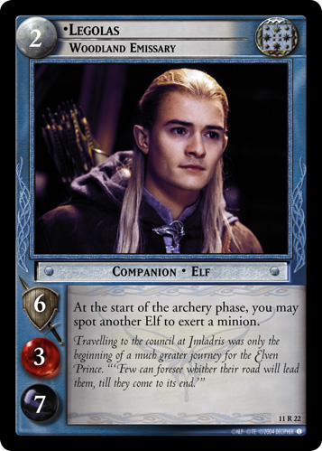 Legolas, Woodland Emissary (11R22)